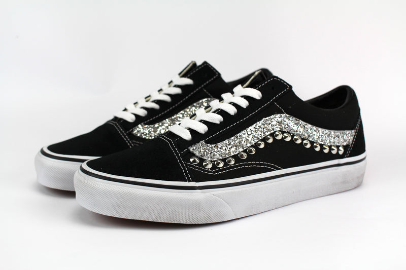 vans platform con borchie