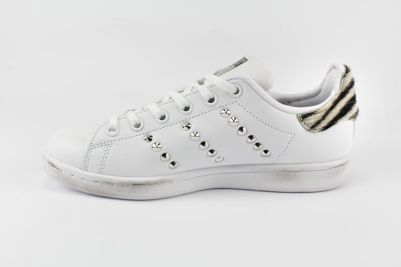 Adidas Stan Smith Personalizzate Cavallino Zebrato \u0026 Borchie – Ballo Da Sola