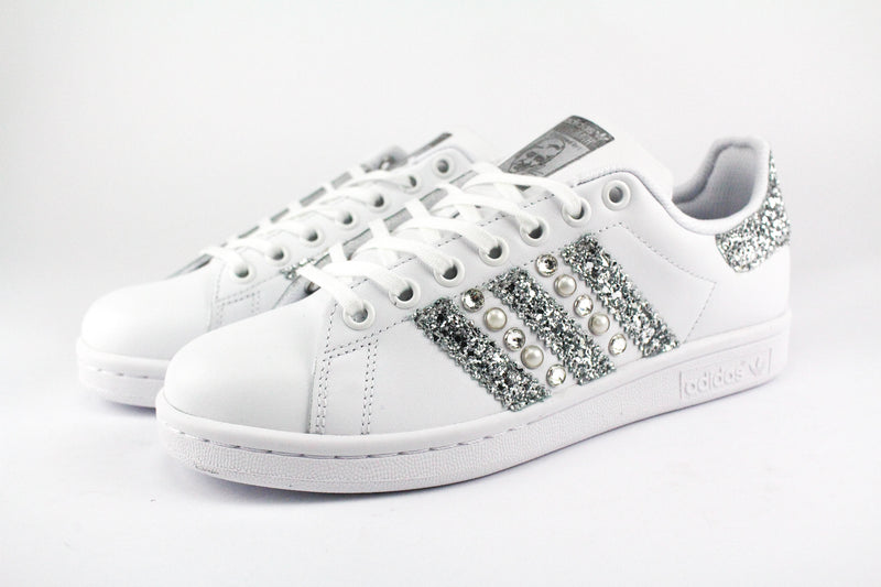 adidas con brillantini argento