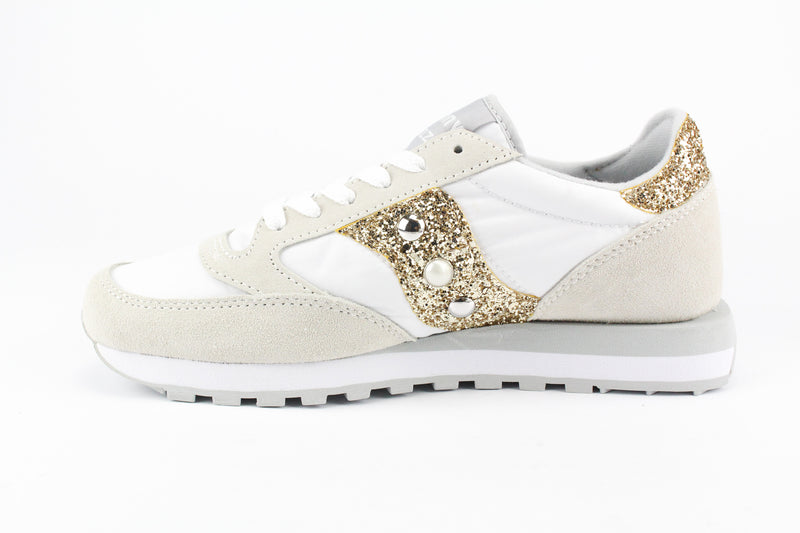 Saucony Jazz White Gold Glitter \u0026 Borchie – Ballo Da Sola