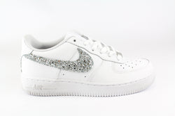 Nike Air Force Personalizzate Glitter Silver – Ballo Da Sola