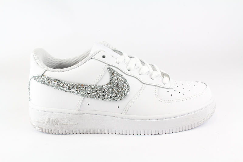 nike air force silver tick