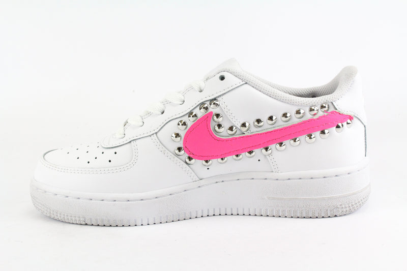 Nike Air Force 1 '07 Pink Fluo \u0026 Borchie – Ballo Da Sola