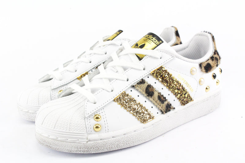 Adidas Superstar Personalizzate Maculate Glitter \u0026 Borchie – Ballo Da Sola