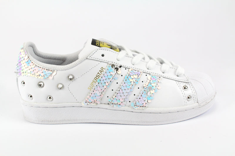 Adidas Superstar Multicolor Paillettes Strass \u0026 Borchie – Ballo Da Sola