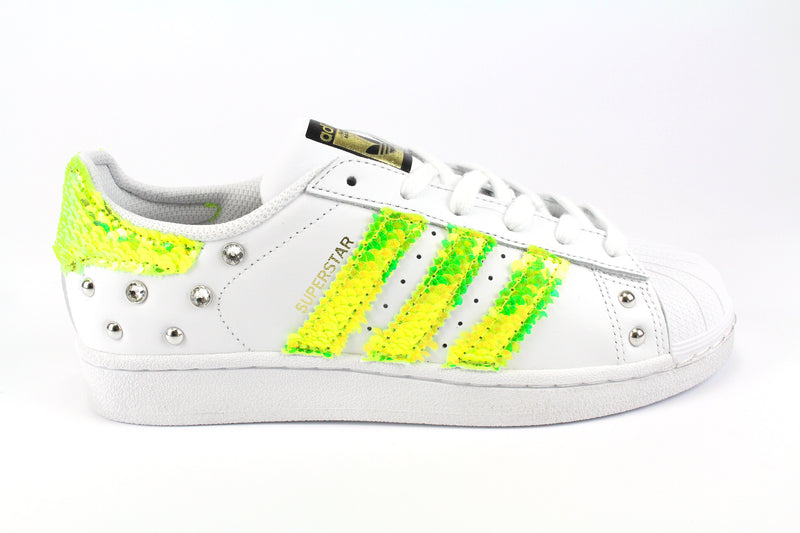 Adidas Superstar Fluo Paillettes Strass 