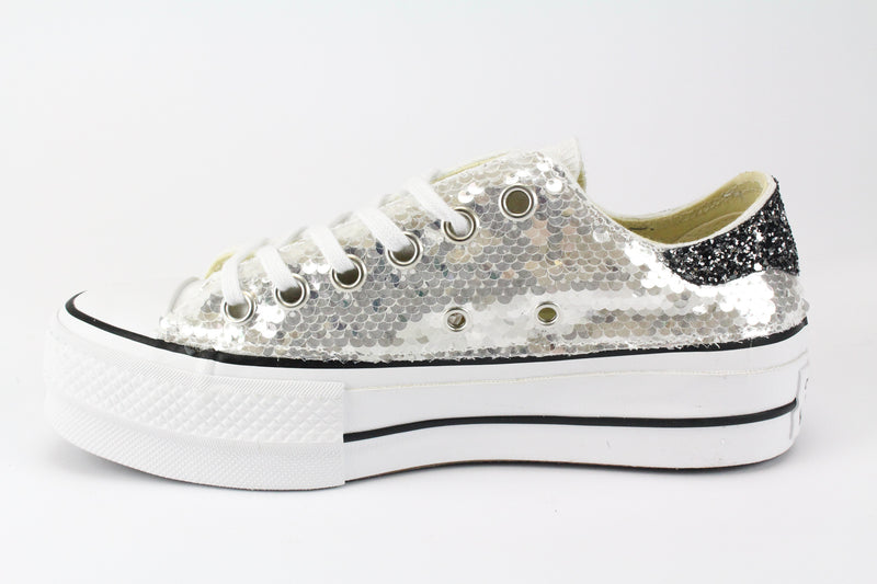 converse platform silver