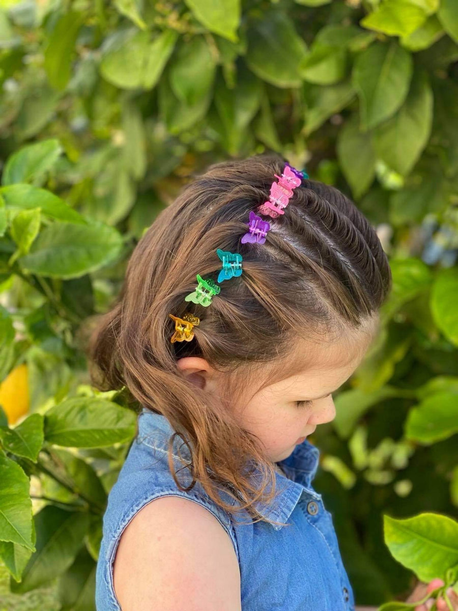 Mini Butterfly Clips -Pastel colours – Tangled Hair Care