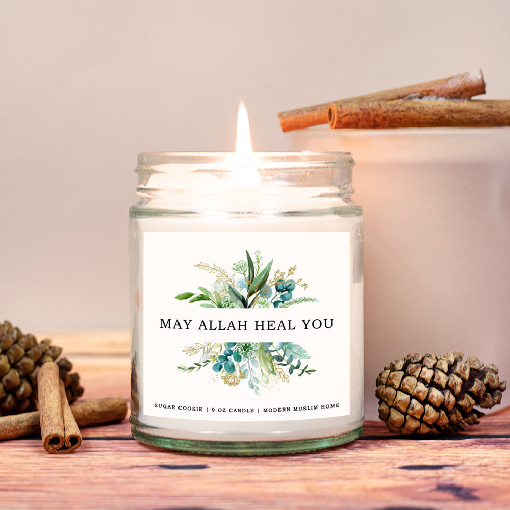 May Allah Heal You Candle | Modern Muslim Home