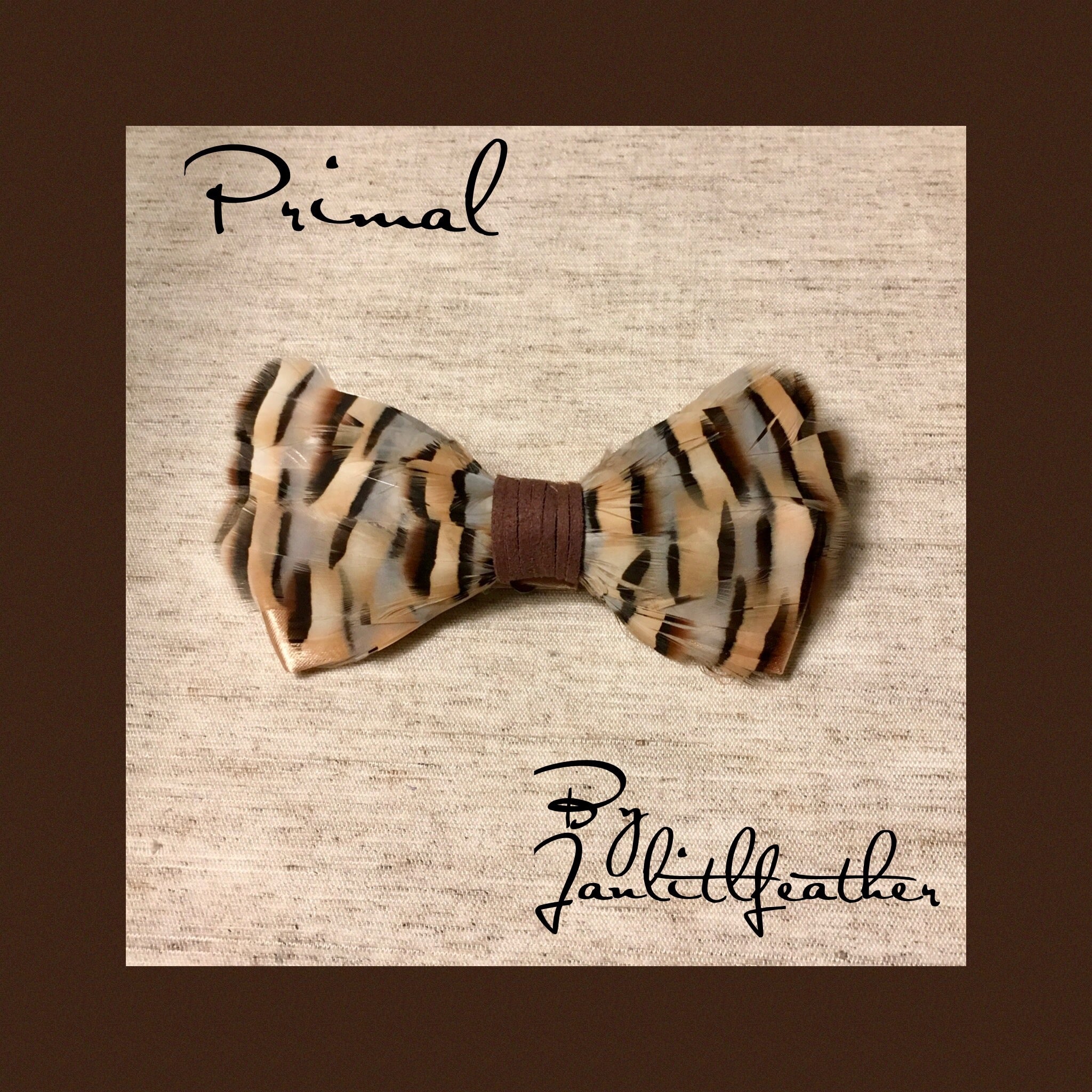 Primal Feather Bow tie – Janlitlfeather