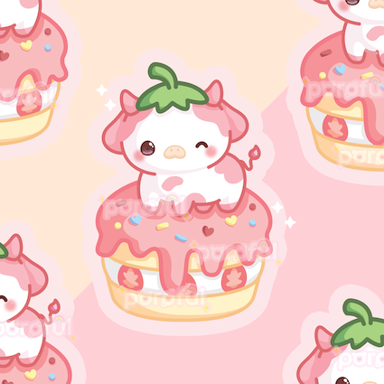 Strawberry Shortcake Sticker – Poroful