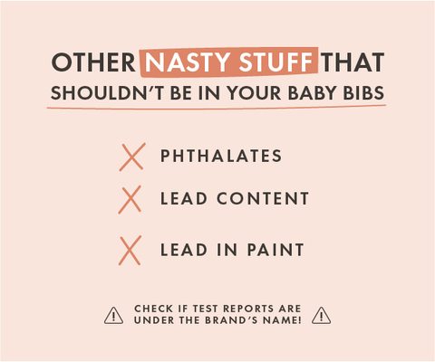 other harmful materials that should not be in your baby silicone bibs
