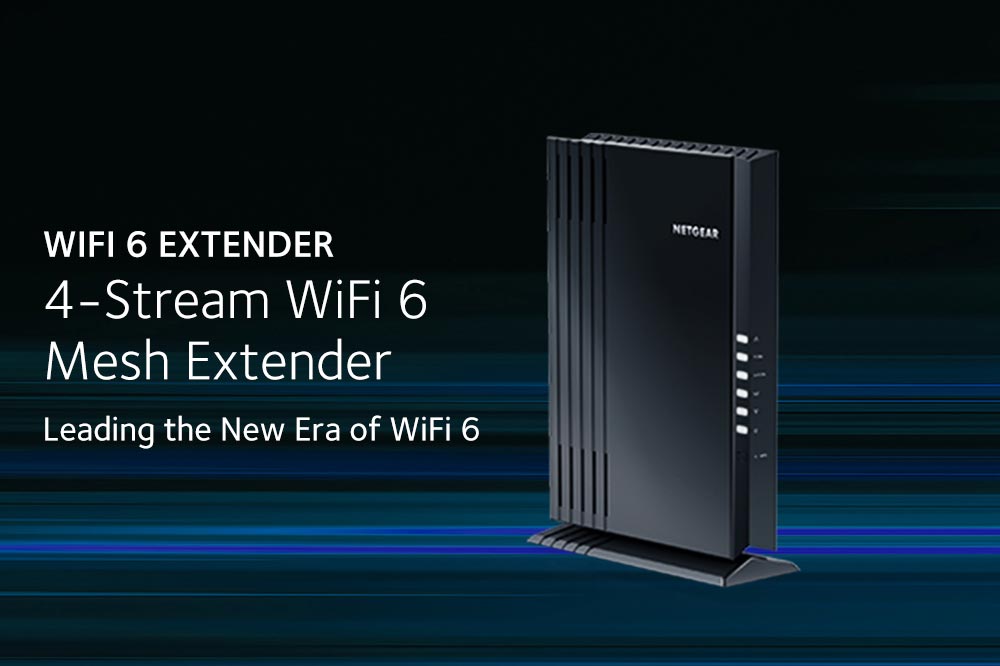 NETGEAR | AX1800 (Wi-Fi 6) 4-Stream 無線擴展器 EAX20