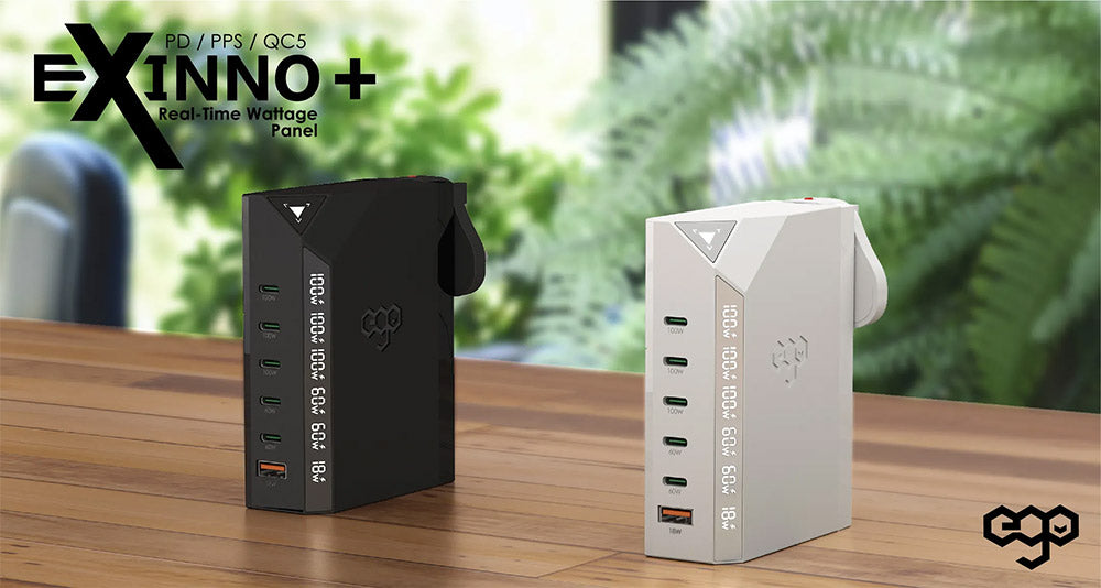 EGO | EXINNO+ 180W 6 位 USB 充電器