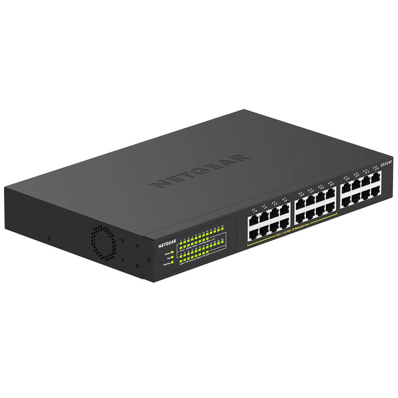 NETGEAR | 24 埠 PoE Gigabit 非網管網絡交換器 GS324P