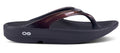 OOFOS Unisex OOlala Luxe Flip Flops - Cabernet