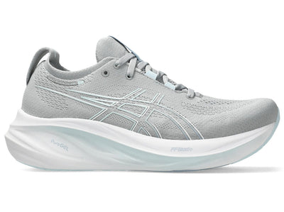 asics attendre Women's Gel Nimbus 26 Piedmont Grey/Grey Blue lateral side