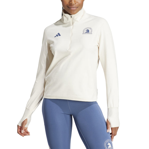 Women's Adidas Boston Marathon 2024 Own The Run Half-Zip Tee | Marathon ...