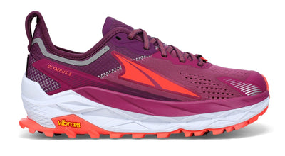 Altra Women's Olympus 5 Purple/Orange lateral side