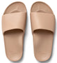 Archies Unisex Arch Support Slides Tan top view