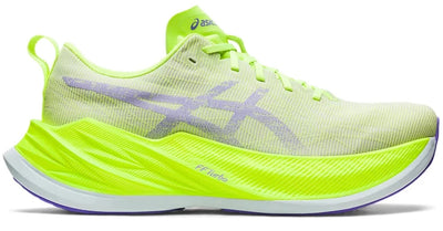 Asics Unisex Superblast neon green side vview