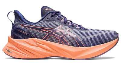 Asics Speed Women's Novablast 3 LE Indigo Blue/Papaya side view