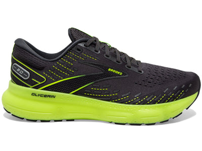 Brooks Men's Glycerin 20 Run Vis Ebony/Nightlife lateral side