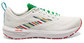 brooks las Men's Revel 6 White/Green/Red lateral side