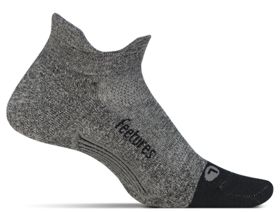 Feetures Elite Ultra Light No-Show Tab Running Socks - Gray (E55160)