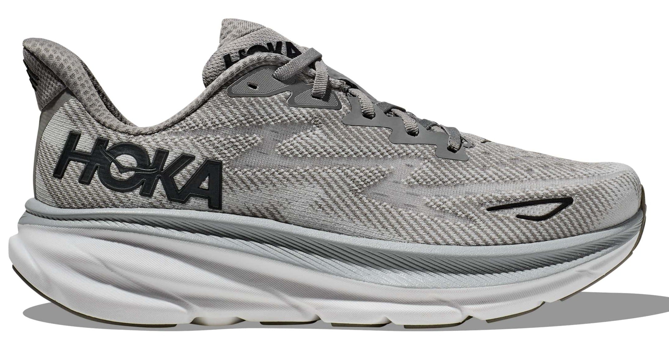 HOKA Clifton 9 Wide - Men's Harbor Mist | Black / 12