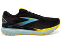 Brooks Men's Ghost 16 Black/Forged Iron/Blue lateral side