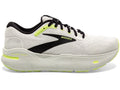 Brooks Men's Ghost Max Grey/Black/Sharp Green lateral side