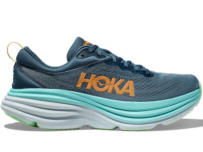 hoka AW22 Men's Bondi 8 Real Teal/Shadow lateral side