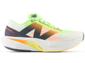 New Balance Men's FuelCell Rebel v4 White/Bleached Lime Glo lateral side