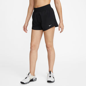 Nike Women's Dri-FIT High-Waisted 3" Running Shorts - Black