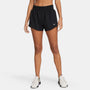 Nike Women's Dri-FIT Mid-Rise 3" Running Shorts Black on model front view