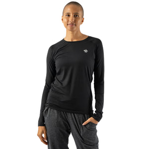 rabbit Women's EZ Tee LS Black front