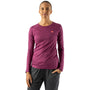 rabbit Women's EZ Tee LS Raspberry Grape front