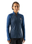 rabbit Women's EZ Zip 2.0 True Eclipse waist up front view on model