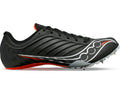 Saucony Mens Spitfire 5 Black/Infrared side view