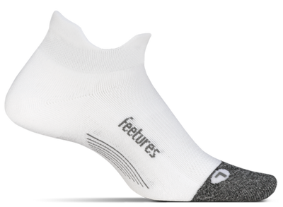 Feetures Elite Ultra Light No-Show Tab Running Socks - White (E55158)