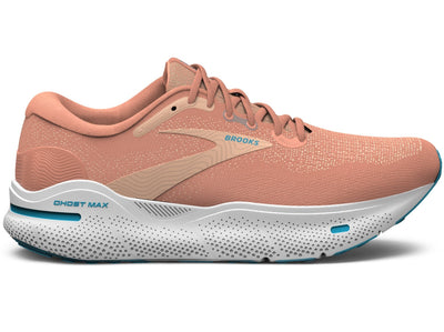 Brooks Women's Ghost Max Papaya/Apricot/Blue lateral side