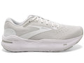 Brooks Women's Ghost Max White/Oyster/Metallic Silver lateral side