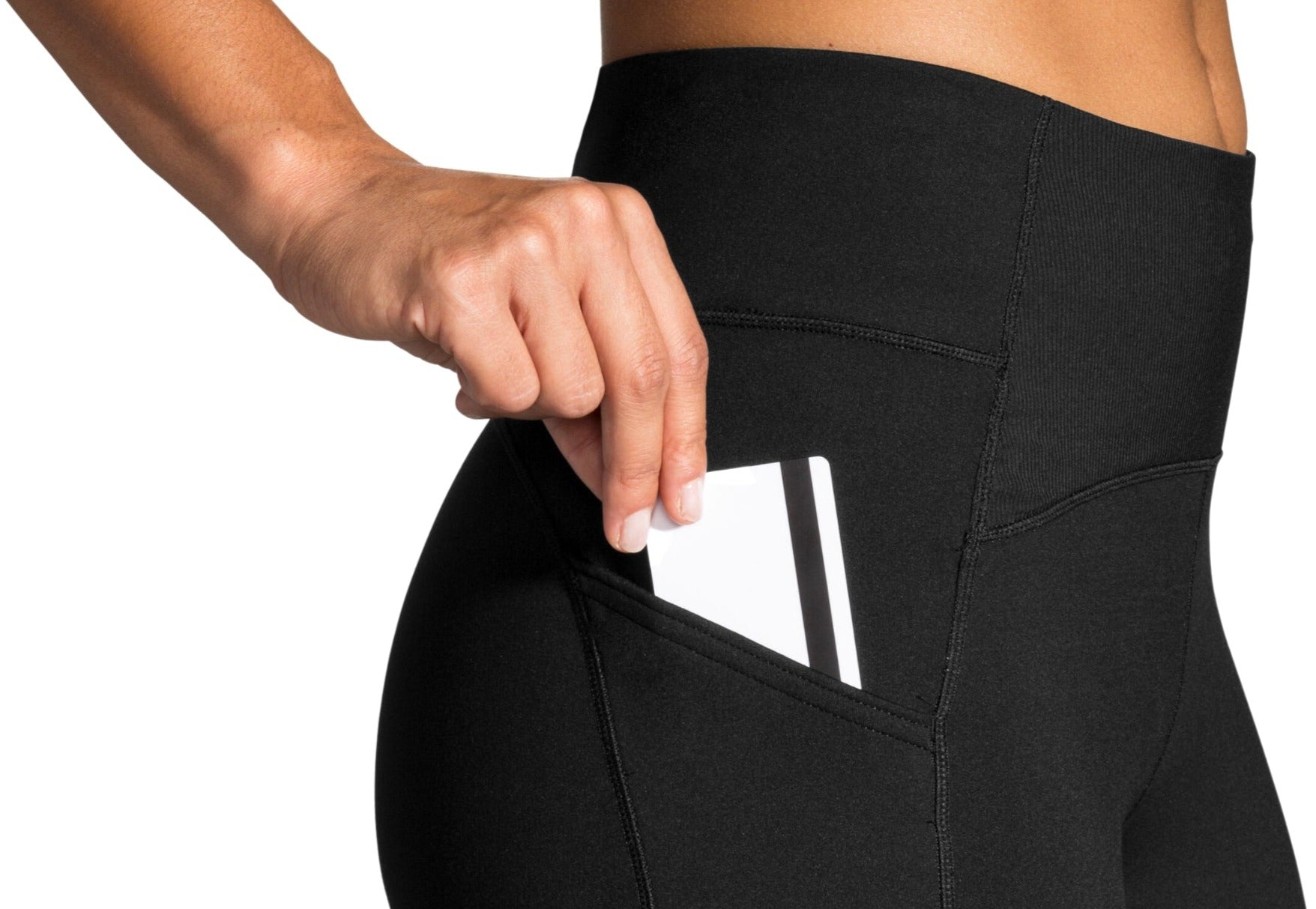 Brooks Momentum Thermal Pants Black 2XL (US 20-22) at  Women's  Clothing store