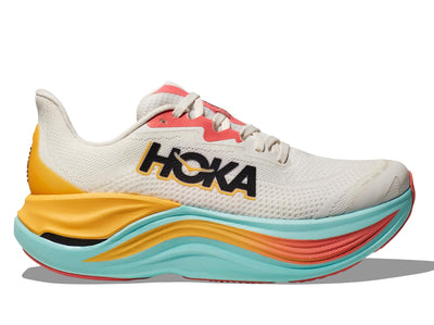 HOKA Women's Skyward X Blanc de Blanc/Swim Day lateral side