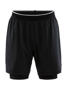 Craft Men's Charge 2-IN-1 Shorts - Black