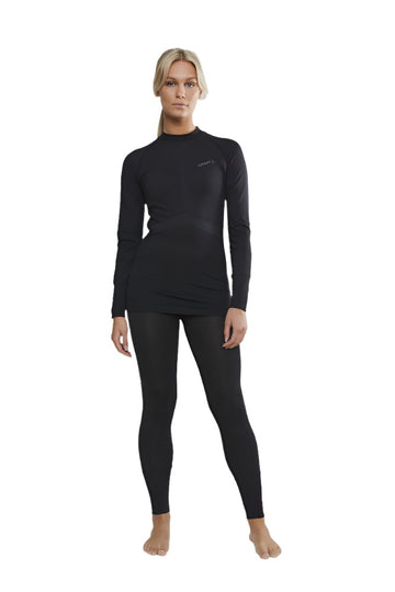 Craft Sportswear Women's Active Extreme X CN LS, Crew Neck Long Sleeve  Baselayer for Running, Cycling, Multi-Sports Black Small