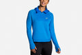 Brooks Women's Notch Thermal Hoodie - Blue Bolt (221502480)