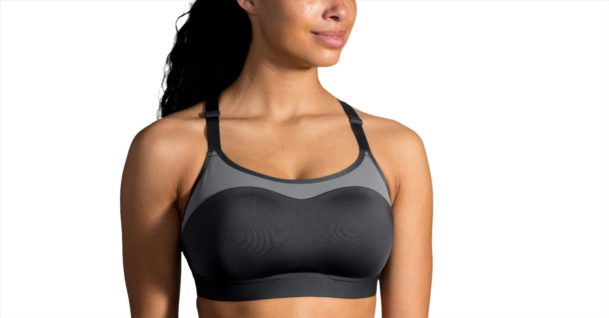 Women's Brooks 350085 Dare Racerback 2.0 DriLayer Sports Bra (Black 36E) 