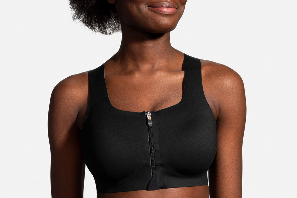 Brooks BLACK Dare Underwire Sports Bra, US 34DD, UK 34DD 